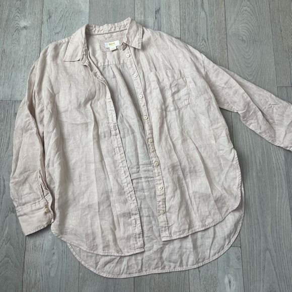 ANTHROPOLOGIE LINEN BUTTON UP!! - Picture 4 of 7